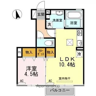 ヴィルセイン安養寺 A棟【1階】の間取り