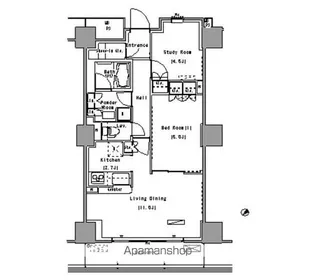 東京都江東区豊洲1丁目【マンション】の間取り