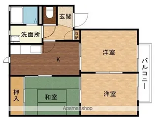 セントラル ハイツ【B203号室】の間取り