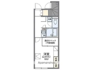 レオパレスクレスセント【101号室】の間取り