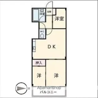 レジデンス丸新【307号室】の間取り