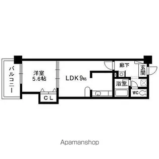 グランシャリオⅠ【402号室】の間取り