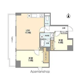 Blance SHIBAURA【7階】の間取り