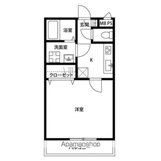 アンプルール リーブル フロール【1階】の間取り
