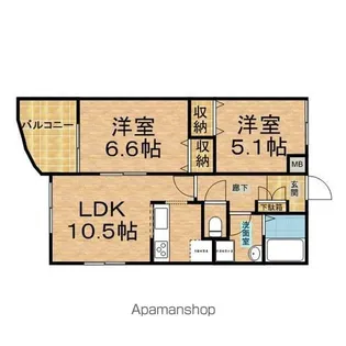 レグルス【2階】の間取り