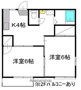 グリーンハイツ B棟【102号室】の間取り