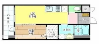 グレイス別府駅前【5階】の間取り