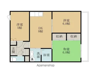 共立マンション小松里【2階】の間取り