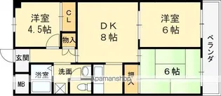 第2東大阪村橋マンション【1階】の間取り