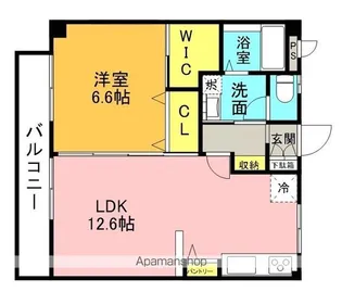 コーポつくば【106号室】の間取り