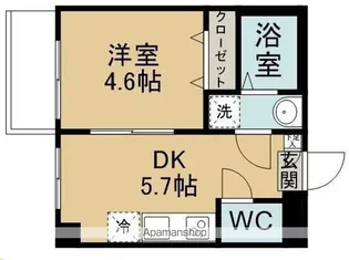 TERASU仙台【101号室】の間取り