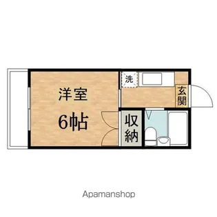 マルナカハイツA【2階】の間取り