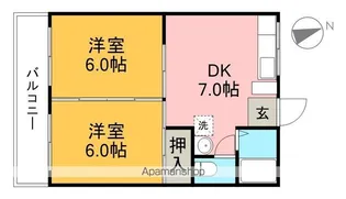 ビーンズフラット3【3階】の間取り