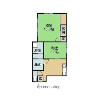 上堂ハイツ【1階】の間取り