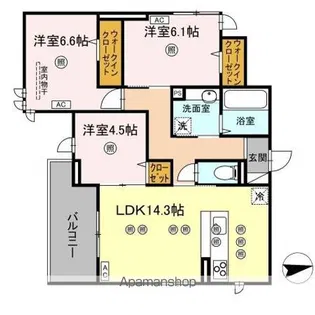 レジデンス スワン【2階】の間取り