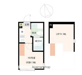 レジデンス・ソレイユ長津田【1階】の間取り
