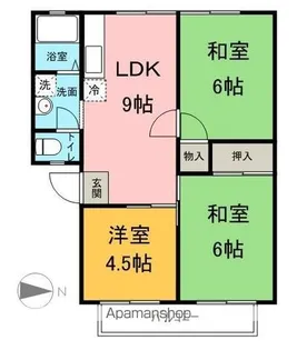 小松パレス【207号室】の間取り