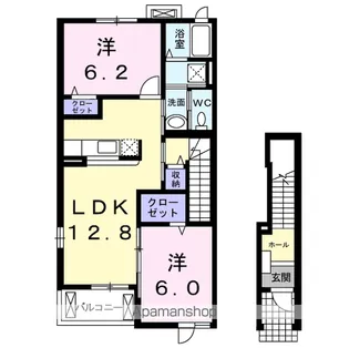 プロムナード壱番館【2階】の間取り