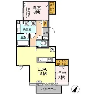 セレスティア栄生【2階】の間取り