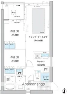 ガーデニエール砧 WEST【4階】の間取り