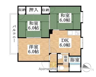 サンクレスト昭和 B棟【2階】の間取り