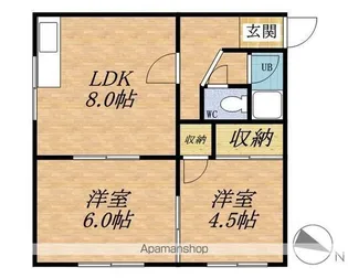 豊マンション【201号室】の間取り