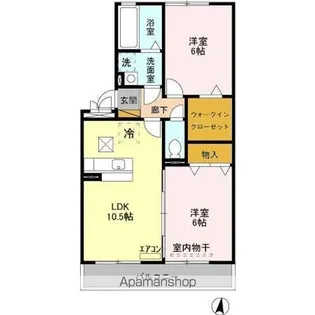 ラクーン・ヒル【1階】の間取り