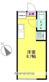 下川原アパートメントハウスⅢ【D号室】の間取り