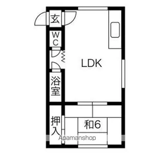A COURT【I号室】の間取り