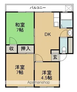 宇野ビル2号【3階】の間取り