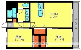 第一清和ビル【4階】の間取り