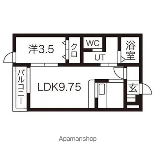 ガーデンプレイスA【1階】の間取り