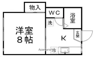 コーポマインA棟【103号室】の間取り