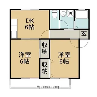 エーデルハイムエヒメ【1階】の間取り