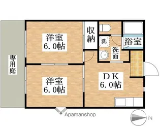 カメリアA棟【101号室】の間取り