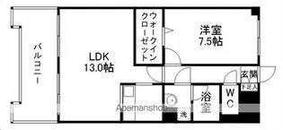 上杉五番館【3階】の間取り