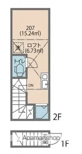 サークルハウス谷在家【207号室号室】の間取り
