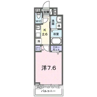 フィオーレ降松Y【3階】の間取り