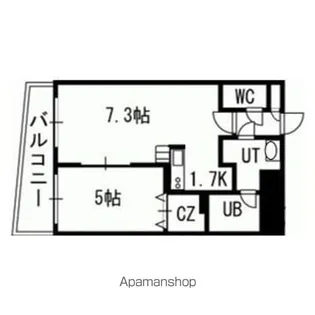 セントポーリアグランデュール【1202号室】の間取り