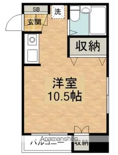 コーポかすが【311号室】の間取り