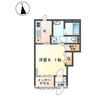 VILLEST【101号室】の間取り