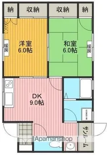 カスティージョN【202号室】の間取り