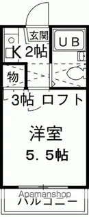 LIBELLULA瓢箪山【2階】の間取り