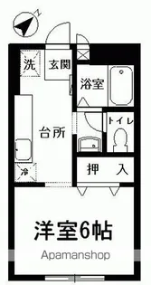 ロマーヌA・B棟【A102号室】の間取り