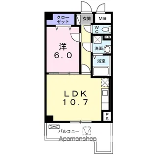 クレール【3階】の間取り