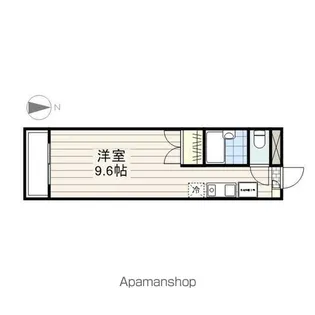 1Rの間取り画像