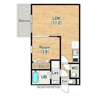 (仮称)ジーメゾン大津タラッサ【201号室】の間取り