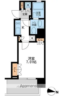 アーデン清澄白河【2階】の間取り