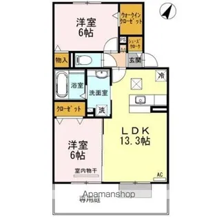 ラパン【1階】の間取り