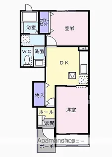 ドルチェⅡ B【102号室】の間取り